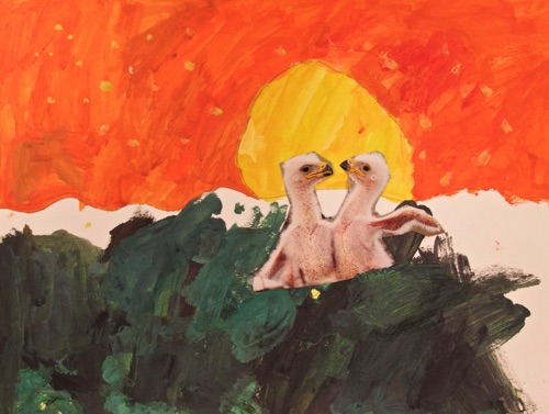 Bird Habitat
Collage and Watercolor
Grade 1